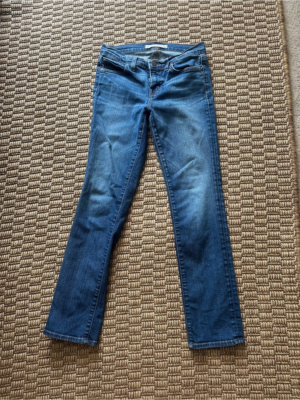 J Brand Women's Blue Straight-Leg Jeans